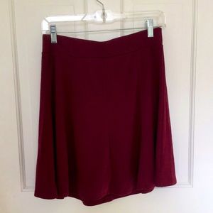 cute burgundy skirt